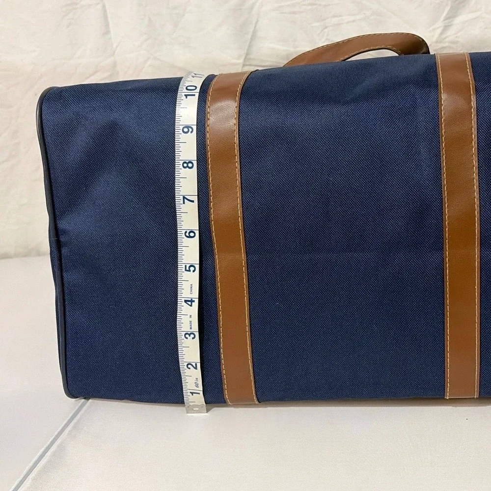 Claude Albert 3 Piece Luggage Set Navy Blue Duffel Train Case Toiletry Bag